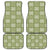 Vesuvian Green Palaka Quilt Hawaii Car Mats Traditional Hawaii-plaid Pattern - Polynesian Pride
