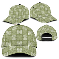 Vesuvian Green Palaka Quilt Hawaii Classic Cap Traditional Hawaii-plaid Pattern - Polynesian Pride