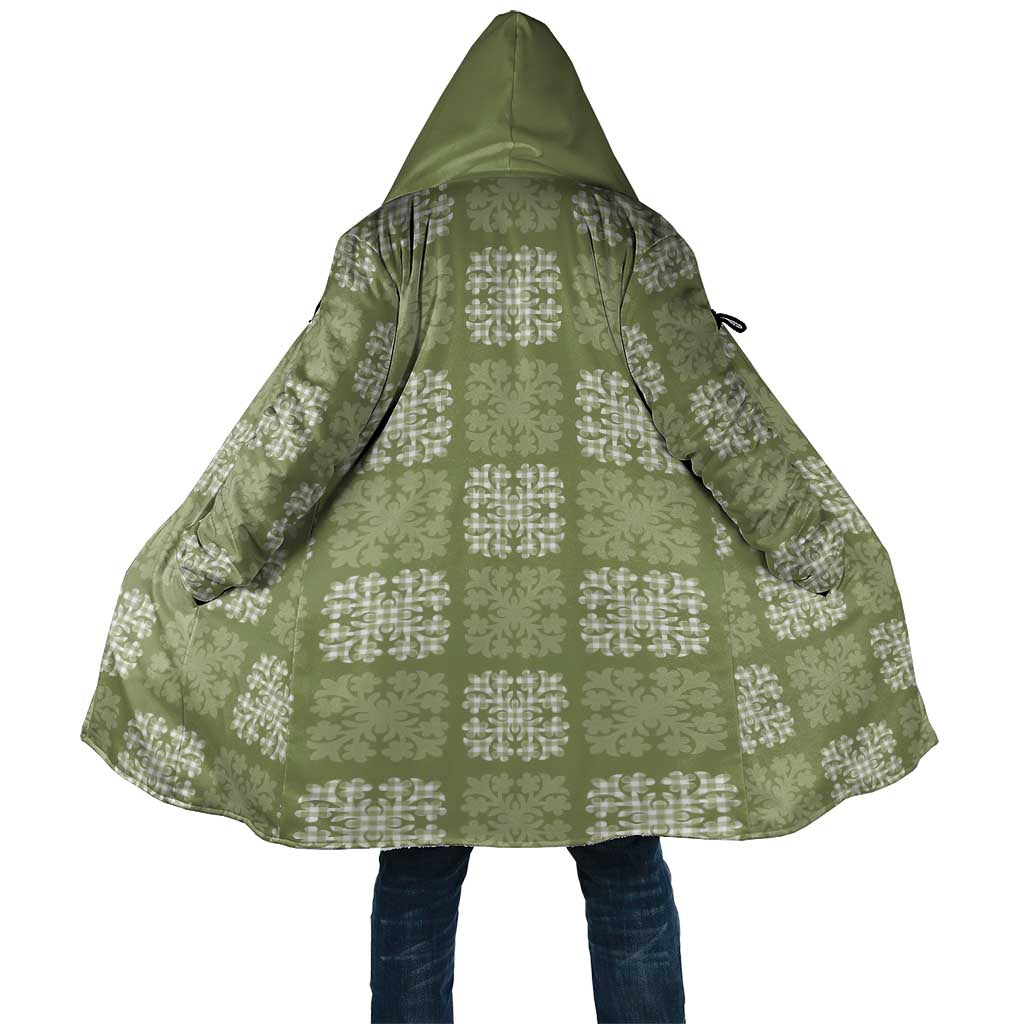 Vesuvian Green Palaka Quilt Hawaii Cloak Traditional Hawaii-plaid Pattern - Polynesian Pride