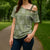 Vesuvian Green Palaka Quilt Hawaii Cross Shoulder Shirt Traditional Hawaii-plaid Pattern - Polynesian Pride