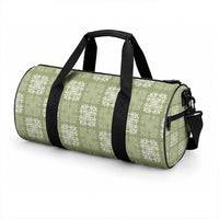 Vesuvian Green Palaka Quilt Hawaii Duffle Bag Traditional Hawaii-plaid Pattern