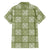 Vesuvian Green Palaka Quilt Hawaii Family Matching Long Sleeve Bodycon Dress and Hawaiian Shirt Traditional Hawaii-plaid Pattern - Polynesian Pride
