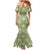 Vesuvian Green Palaka Quilt Hawaii Family Matching Mermaid Dress and Hawaiian Shirt Traditional Hawaii-plaid Pattern - Polynesian Pride