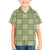 Vesuvian Green Palaka Quilt Hawaii Family Matching Off The Shoulder Long Sleeve Dress and Hawaiian Shirt Traditional Hawaii-plaid Pattern - Polynesian Pride