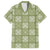 Vesuvian Green Palaka Quilt Hawaii Family Matching Short Sleeve Bodycon Dress and Hawaiian Shirt Traditional Hawaii-plaid Pattern - Polynesian Pride