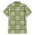Vesuvian Green Palaka Quilt Hawaii Family Matching Short Sleeve Bodycon Dress and Hawaiian Shirt Traditional Hawaii-plaid Pattern - Polynesian Pride