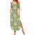 Vesuvian Green Palaka Quilt Hawaii Family Matching Summer Maxi Dress and Hawaiian Shirt Traditional Hawaii-plaid Pattern - Polynesian Pride