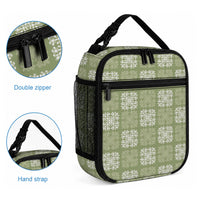 Vesuvian Green Palaka Quilt Hawaii Lunch Bag Traditional Hawaii-plaid Pattern