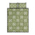 Vesuvian Green Palaka Quilt Hawaii Quilt Bed Set Traditional Hawaii-plaid Pattern - Polynesian Pride