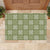 Vesuvian Green Palaka Quilt Hawaii Rubber Doormat Traditional Hawaii-plaid Pattern - Polynesian Pride