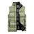 Vesuvian Green Palaka Quilt Hawaii Sleeveless Puffer Jacket Traditional Hawaii-plaid Pattern - Polynesian Pride