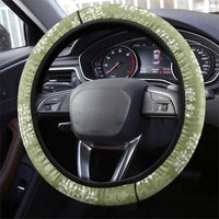 Vesuvian Green Palaka Quilt Hawaii Steering Wheel Cover Traditional Hawaii-plaid Pattern - Polynesian Pride