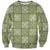 Vesuvian Green Palaka Quilt Hawaii Sweatshirt Traditional Hawaii-plaid Pattern - Polynesian Pride
