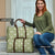 Vesuvian Green Palaka Quilt Hawaii Travel Bag Traditional Hawaii-plaid Pattern - Polynesian Pride