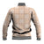 Beige Palaka Quilt Hawaii Baseball Jacket Traditional Hawaii-plaid Pattern - Polynesian Pride