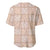 Beige Palaka Quilt Hawaii Baseball Jersey Traditional Hawaii-plaid Pattern - Polynesian Pride