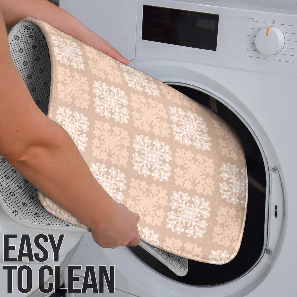 Beige Palaka Quilt Hawaii Bathroom Set Traditional Hawaii-plaid Pattern - Polynesian Pride