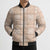 Beige Palaka Quilt Hawaii Bomber Puffer Jacket Traditional Hawaii-plaid Pattern - Polynesian Pride