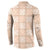 Beige Palaka Quilt Hawaii Button Sweatshirt Traditional Hawaii-plaid Pattern - Polynesian Pride