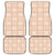 Beige Palaka Quilt Hawaii Car Mats Traditional Hawaii-plaid Pattern - Polynesian Pride