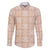 Beige Palaka Quilt Hawaii Family Matching Off The Shoulder Long Sleeve Dress and Hawaiian Shirt Traditional Hawaii-plaid Pattern - Polynesian Pride