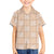 Beige Palaka Quilt Hawaii Family Matching Off The Shoulder Long Sleeve Dress and Hawaiian Shirt Traditional Hawaii-plaid Pattern - Polynesian Pride
