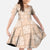 Beige Palaka Quilt Hawaii Kid Short Sleeve Dress Traditional Hawaii-plaid Pattern - Polynesian Pride