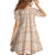 Beige Palaka Quilt Hawaii Kid Short Sleeve Dress Traditional Hawaii-plaid Pattern - Polynesian Pride