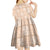 Beige Palaka Quilt Hawaii Kid Short Sleeve Dress Traditional Hawaii-plaid Pattern - Polynesian Pride