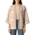 Beige Palaka Quilt Hawaii Kimono Traditional Hawaii-plaid Pattern - Polynesian Pride