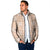 Beige Palaka Quilt Hawaii Padded Jacket Traditional Hawaii-plaid Pattern - Polynesian Pride