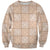 Beige Palaka Quilt Hawaii Sweatshirt Traditional Hawaii-plaid Pattern - Polynesian Pride