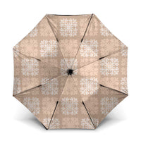 Beige Palaka Quilt Hawaii Umbrella Traditional Hawaii-plaid Pattern - Polynesian Pride