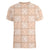 Beige Palaka Quilt Hawaii Women V-Neck T-Shirt Traditional Hawaii-plaid Pattern - Polynesian Pride