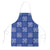 Royal Blue Palaka Quilt Hawaii Apron Traditional Hawaii-plaid Pattern - Polynesian Pride