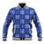 Royal Blue Palaka Quilt Hawaii Baseball Jacket Traditional Hawaii-plaid Pattern - Polynesian Pride