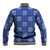 Royal Blue Palaka Quilt Hawaii Baseball Jacket Traditional Hawaii-plaid Pattern - Polynesian Pride