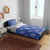 Royal Blue Palaka Quilt Hawaii Bedding Set Traditional Hawaii-plaid Pattern - Polynesian Pride