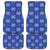 Royal Blue Palaka Quilt Hawaii Car Mats Traditional Hawaii-plaid Pattern - Polynesian Pride