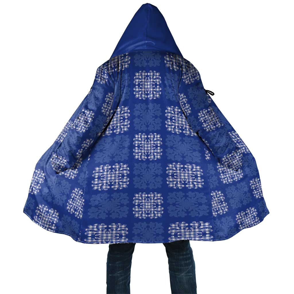 Royal Blue Palaka Quilt Hawaii Cloak Traditional Hawaii-plaid Pattern - Polynesian Pride