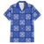 Royal Blue Palaka Quilt Hawaii Family Matching Summer Maxi Dress and Hawaiian Shirt Traditional Hawaii-plaid Pattern - Polynesian Pride