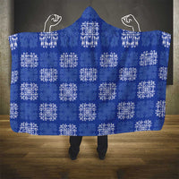Royal Blue Palaka Quilt Hawaii Hooded Blanket Traditional Hawaii-plaid Pattern - Polynesian Pride