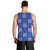 Royal Blue Palaka Quilt Hawaii Men Tank Top Traditional Hawaii-plaid Pattern - Polynesian Pride