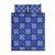 Royal Blue Palaka Quilt Hawaii Quilt Bed Set Traditional Hawaii-plaid Pattern - Polynesian Pride
