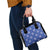 Royal Blue Palaka Quilt Hawaii Shoulder Handbag Traditional Hawaii-plaid Pattern - Polynesian Pride