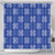 Royal Blue Palaka Quilt Hawaii Shower Curtain Traditional Hawaii-plaid Pattern - Polynesian Pride