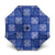 Royal Blue Palaka Quilt Hawaii Umbrella Traditional Hawaii-plaid Pattern - Polynesian Pride