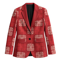 Red Palaka Quilt Hawaii Blazer Traditional Hawaii-plaid Pattern - Polynesian Pride