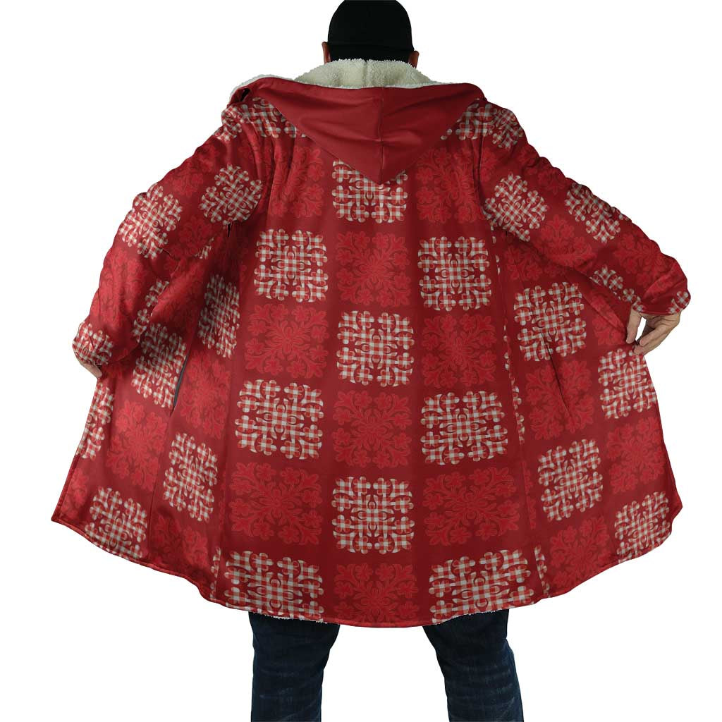 Red Palaka Quilt Hawaii Cloak Traditional Hawaii-plaid Pattern - Polynesian Pride