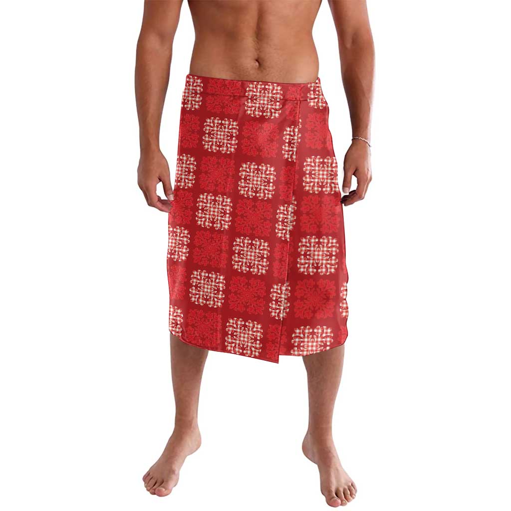 Red Palaka Quilt Hawaii Lavalava Traditional Hawaii-plaid Pattern - Polynesian Pride